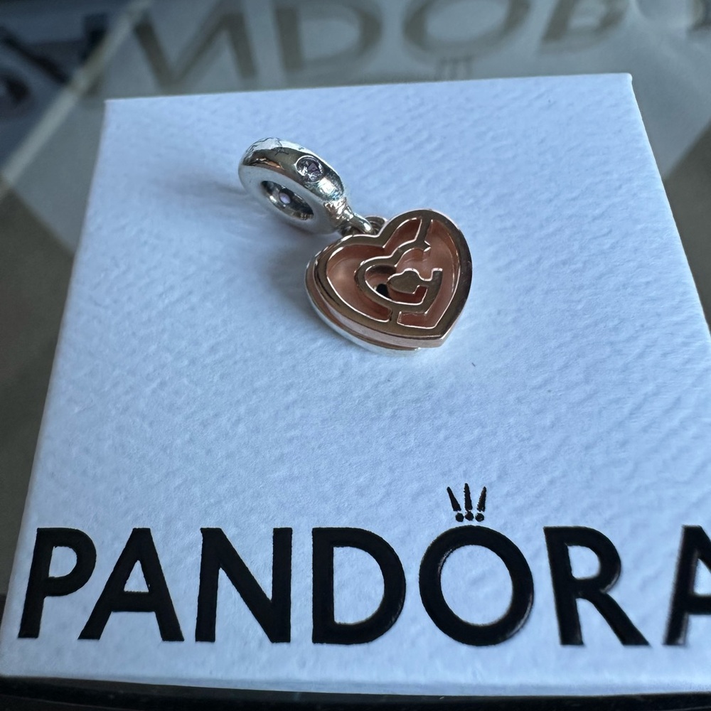 Pandora double dangle follow your heart charm